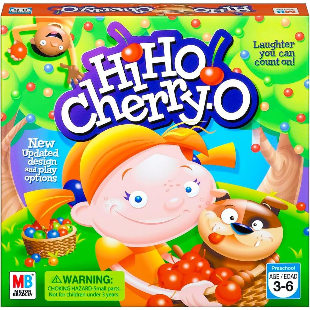 imageHasbro Gaming Hi Ho CherryO Board Game for 2 to 4 Players Kids Ages 3 and Up Amazon Exclusive