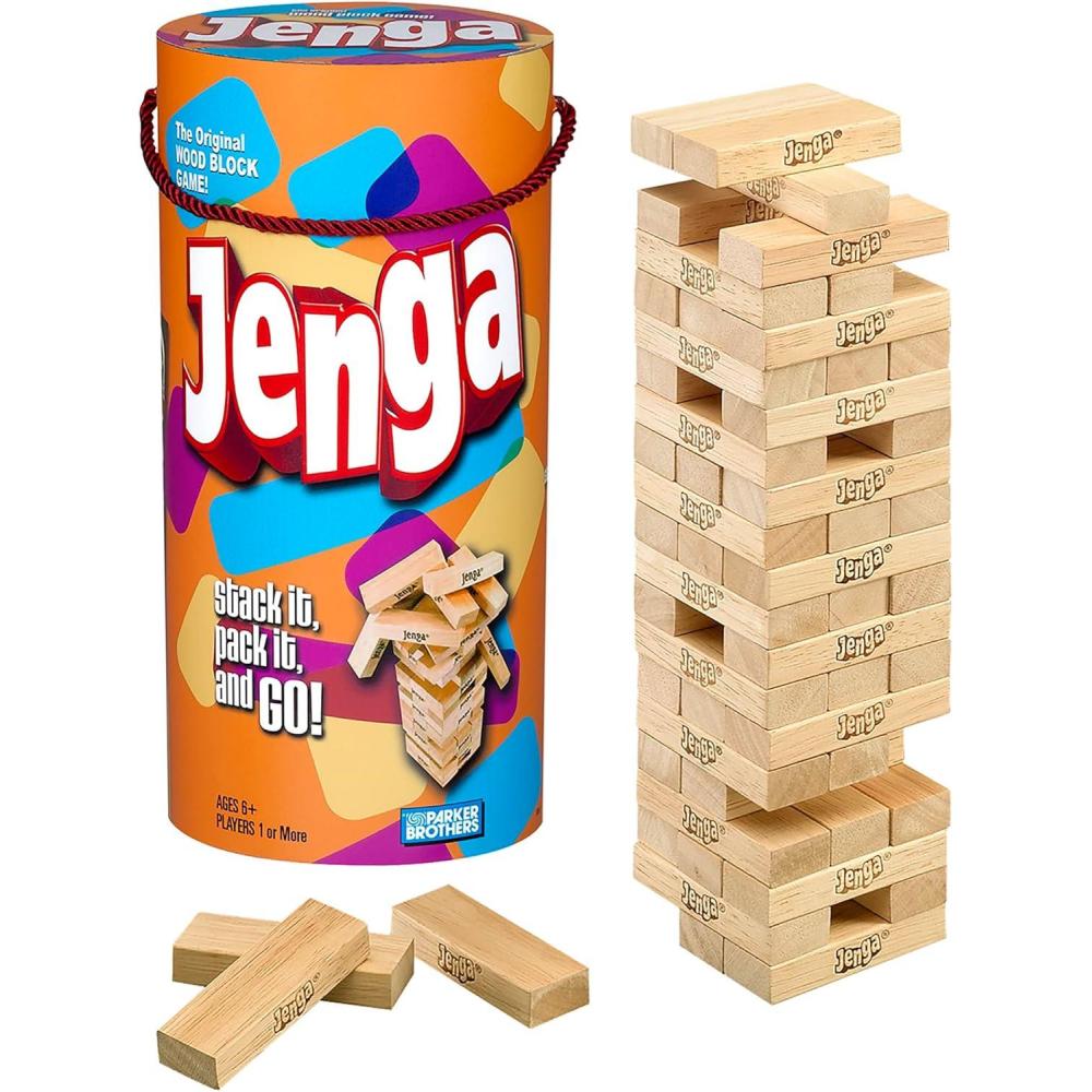 imageHasbro Gaming Jenga Wooden Blocks Stacking Tumbling Tower Game Party Games for Kids ampamp Families Stocking Stuffers Ages 6 Amazon Exclusive315 x 453 x 1102