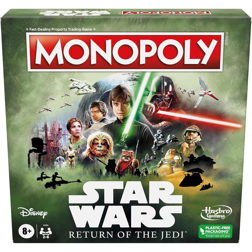 imageHasbro Gaming Monopoly Star Wars Return of The Jedi Board Game for 26 Players Inspired by Return of The Jedi Movie Game for Families and Kids Ages 8 Amazon Exclusive