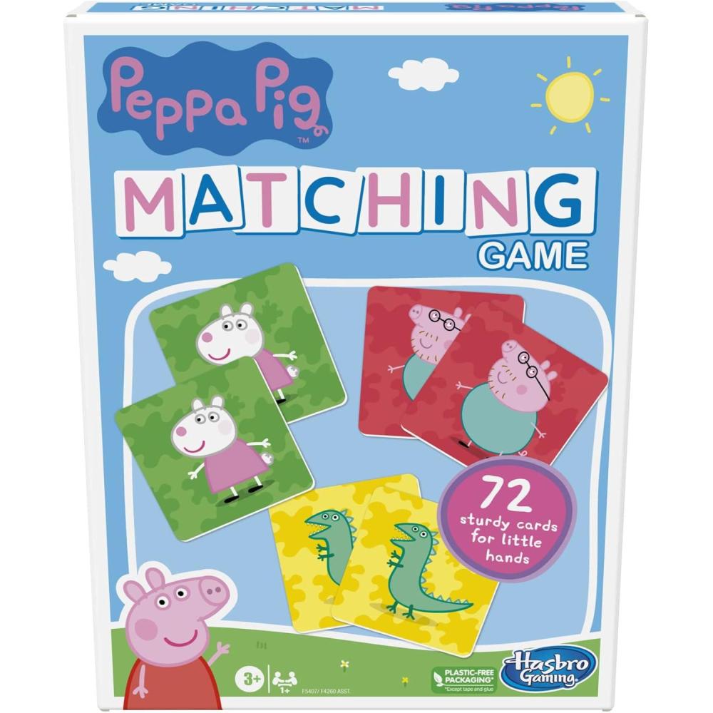 imageHasbro Gaming Peppa Pig Matching Game for Kids Ages 3 and Up Fun Preschool Game for 1 Players
