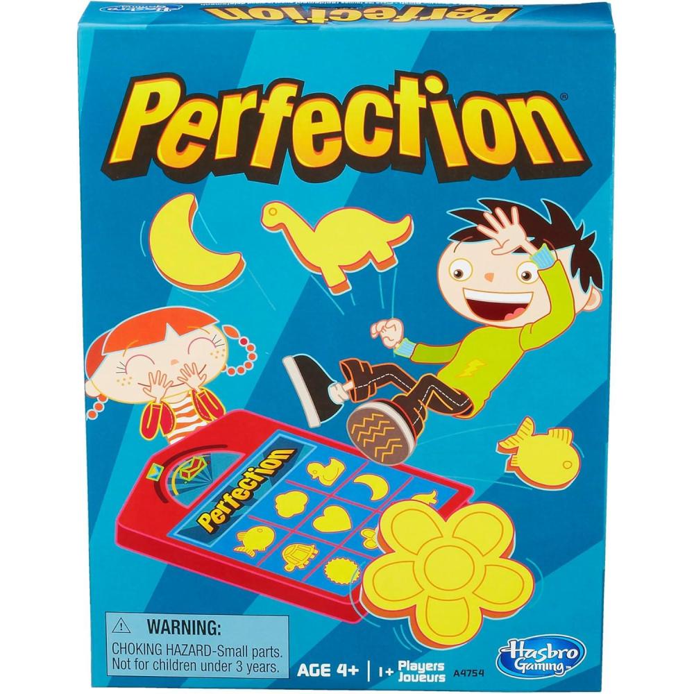 imageHasbro Gaming Perfection Game for Kids Popping Shapes and Pieces Preschool Board Games for Clasroom Back to School Gifts Ages 4 Amazon Exclusive