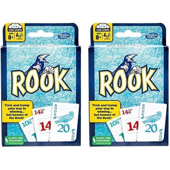 imageHasbro Gaming Rook Card Game Family Games for Kids Teens and Adults 2 to 6 Players Bidding and TrickTaking Games Fun Summer Activities Vacation Travel Essentials Ages 8standart