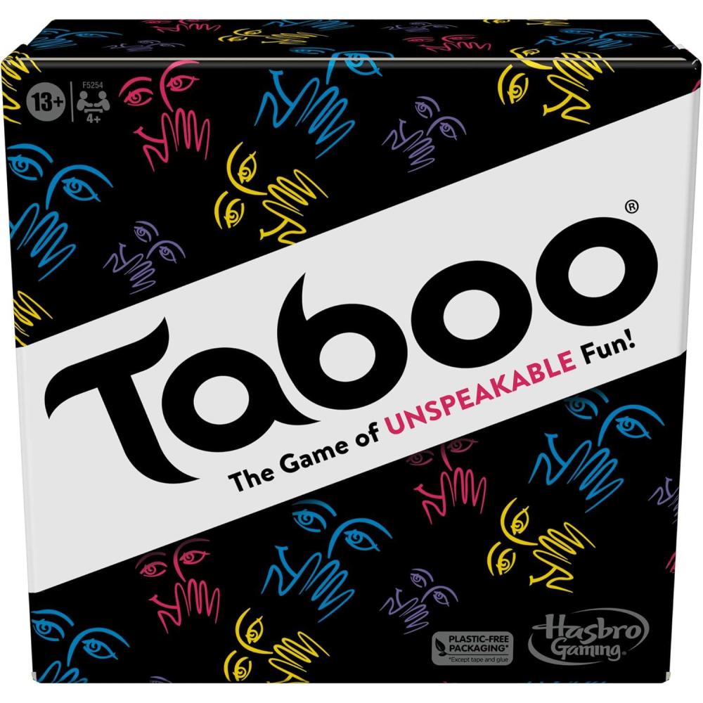 imageHasbro Gaming Taboo Classic Game Party Word Guessing Game for Adults and Teens Board Game for 4 Players Ages 13 and Up