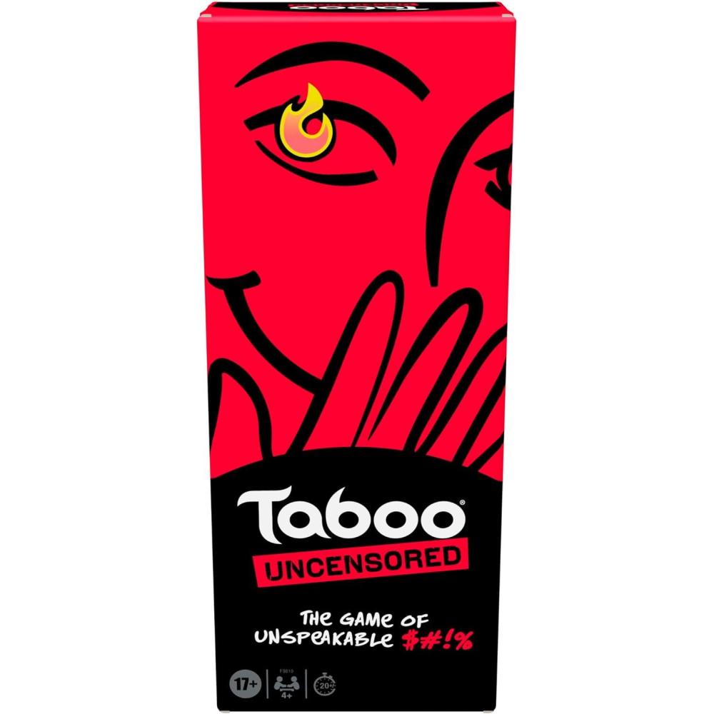 imageHasbro Gaming Taboo Uncensored Board Game for Adults Only Ages 17 4 Players 20 Mins Avg Hilarious NSFW Party Games for Adults