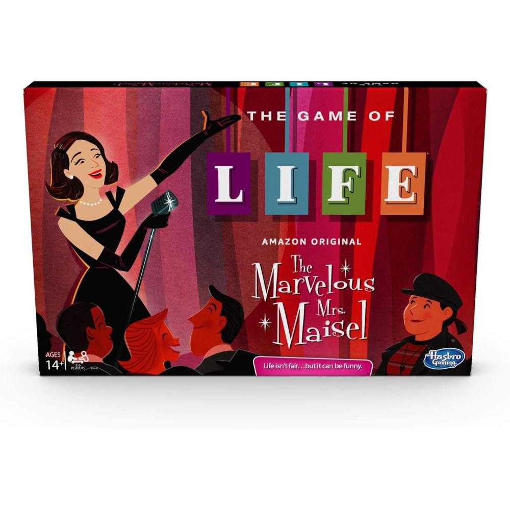 imageHasbro Gaming The Game of Life The Marvelous Mrs Maisel Edition Board Game Inspired by The Amazon Original Prime Video Series