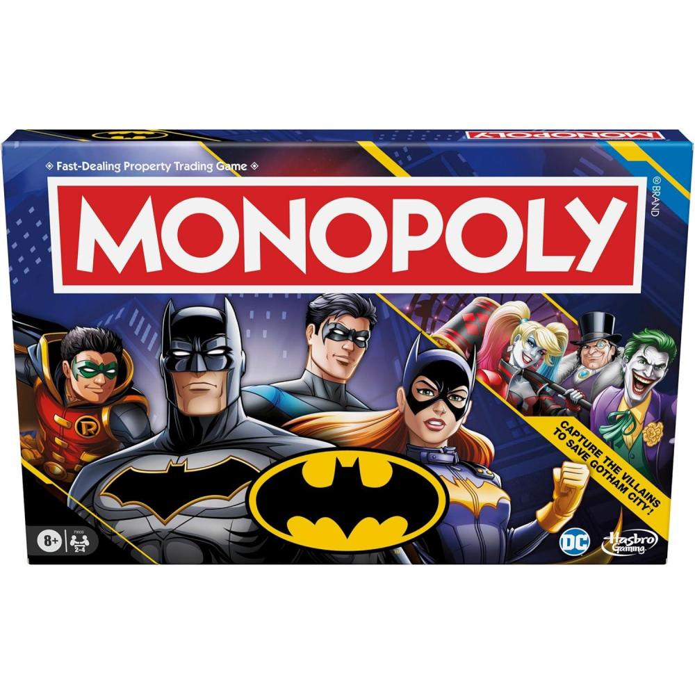imageMonopoly Batman Edition Board Game  Monopoly Game for Batman Fans  Ages 8 and Up  2 to 4 Players  Family Games  Strategy Games for Kids and Adults Amazon Exclusive