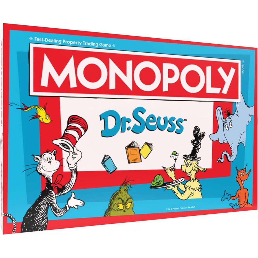 imageMonopoly Dr Seuss Buy Sell Trade Dr Seuss Books Collectible Classic Monopoly Game Featuring Custom Game Board ampamp Artwork OfficiallyLicensed Dr Seuss Game ampamp Merchandise