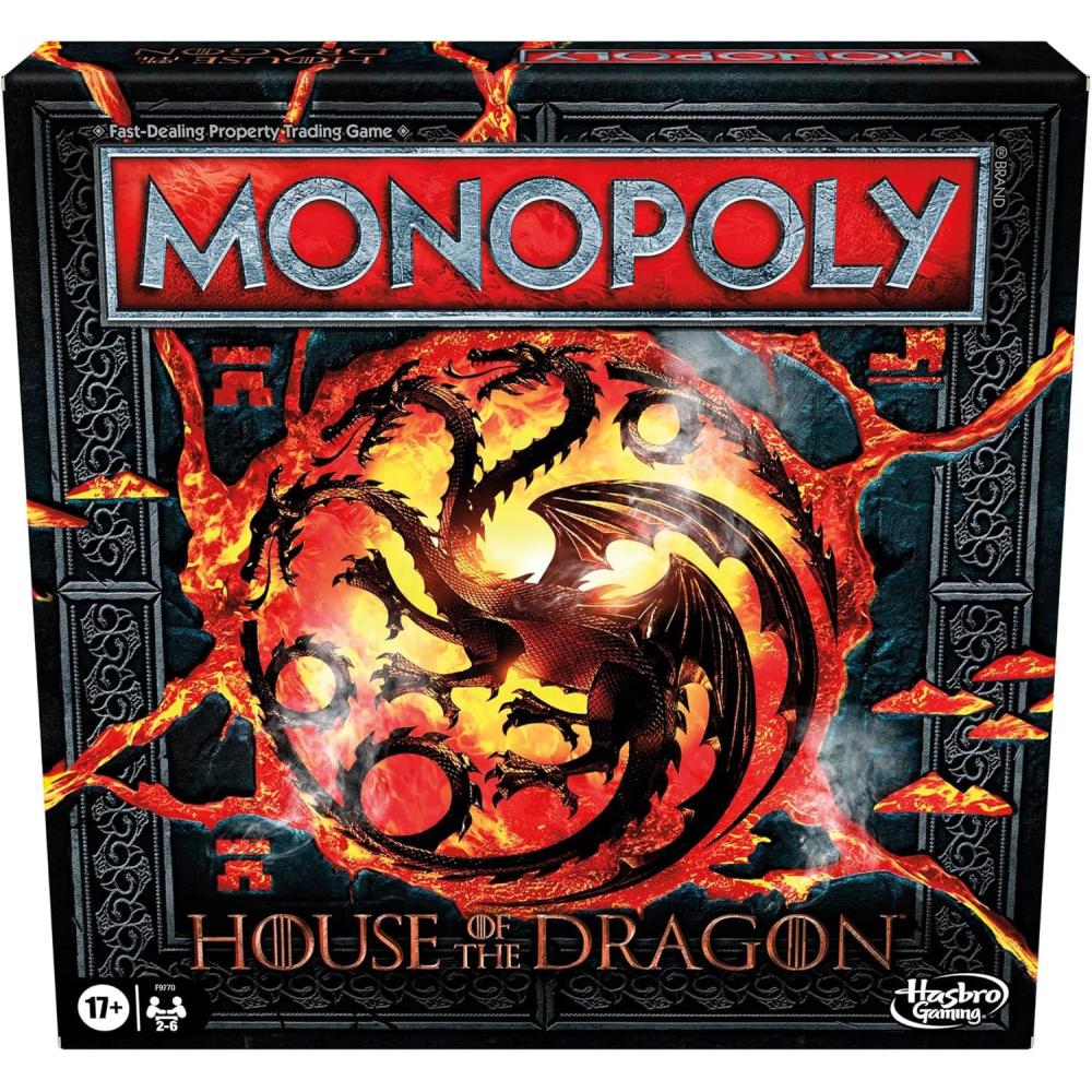 imageMonopoly House of the Dragon Edition Board Game Based on the Hit TV Series Ages 17 and Up 2 to 6 Players Strategy Games Amazon Exclusive