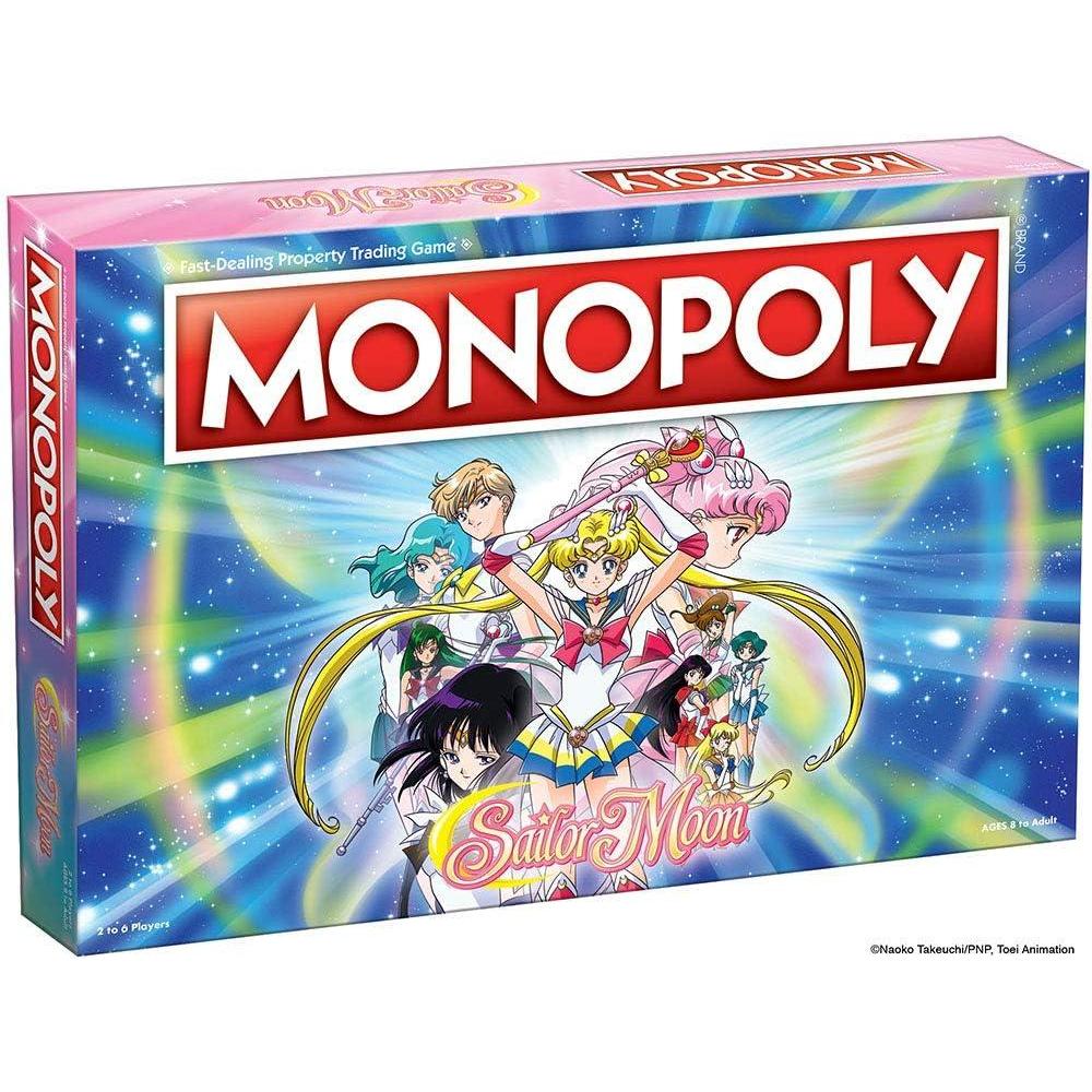imageMonopoly Sailor Moon Board Game Based on The Popular Anime TV Show Custom Tokens Money and Game Board Officially Licensed Merchandise