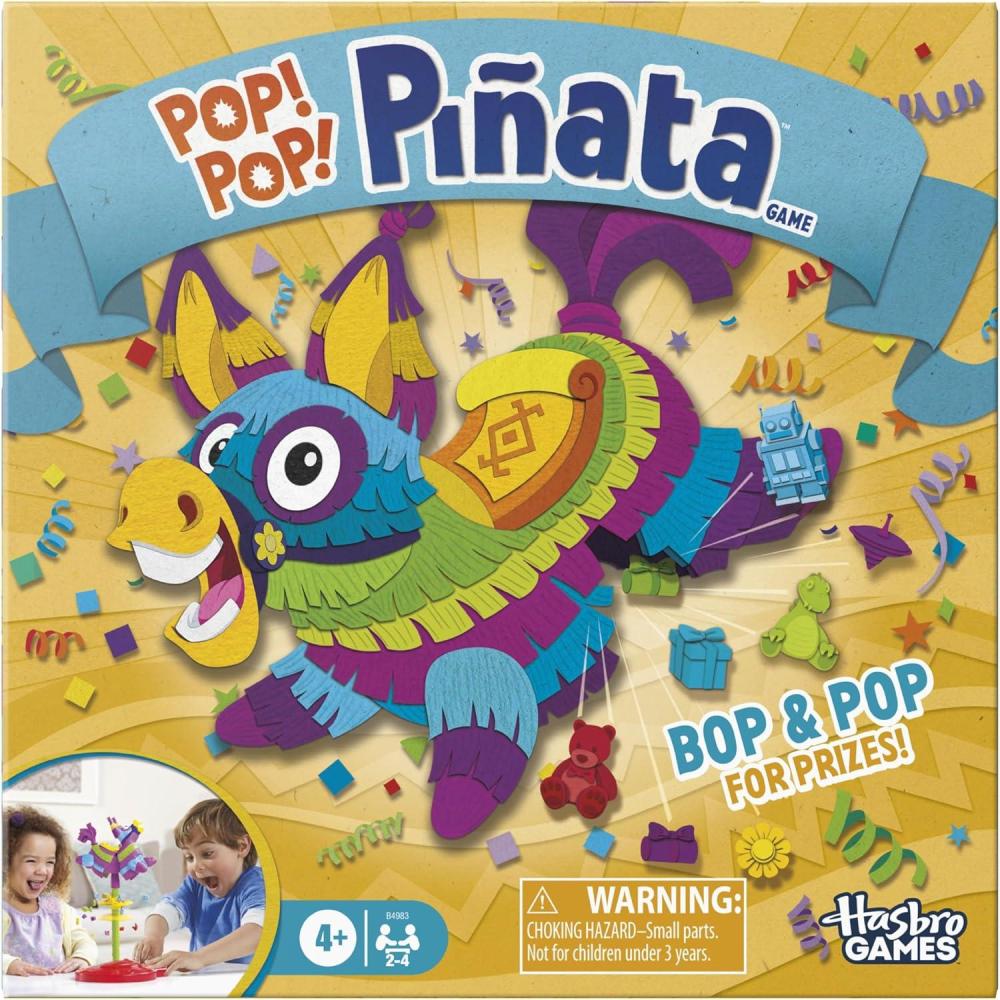 imagePop Pop Pinata Game Replayable Pinata Game with 30 Prizes Ages 4 and Up 2 to 4 Players 10 Mins Fun Board Games for Kids and Preschoolers Amazon Exclusive
