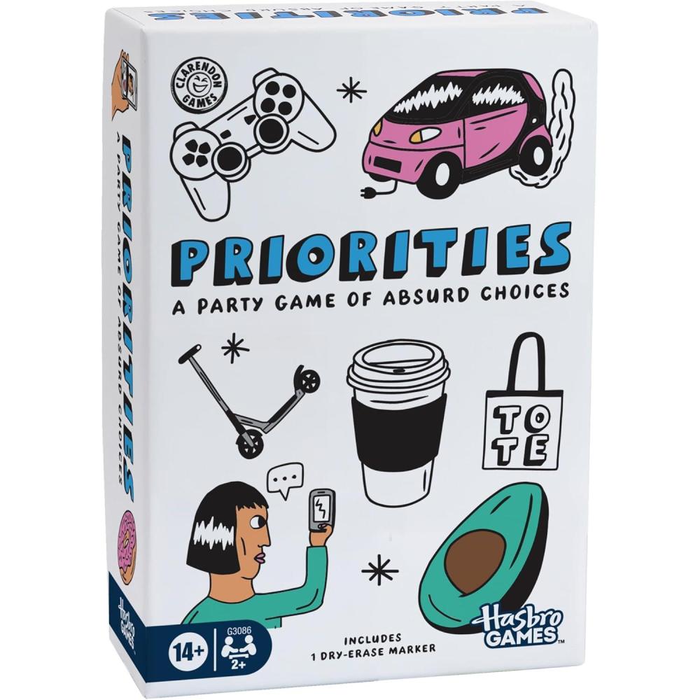 imagePriorities Game A Party Game of Absurd Choices Hilarious Card Games for Adults and Teens Ages 14 2 Players 30 Mins