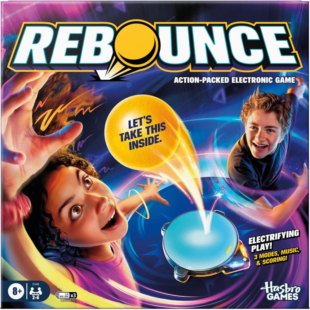 imageRebounce Game Indoor and Outdoor Electronic Action Game for Kids Teens and Adults Ages 8 2 to 6 Players 10 Mins Family Travel Games
