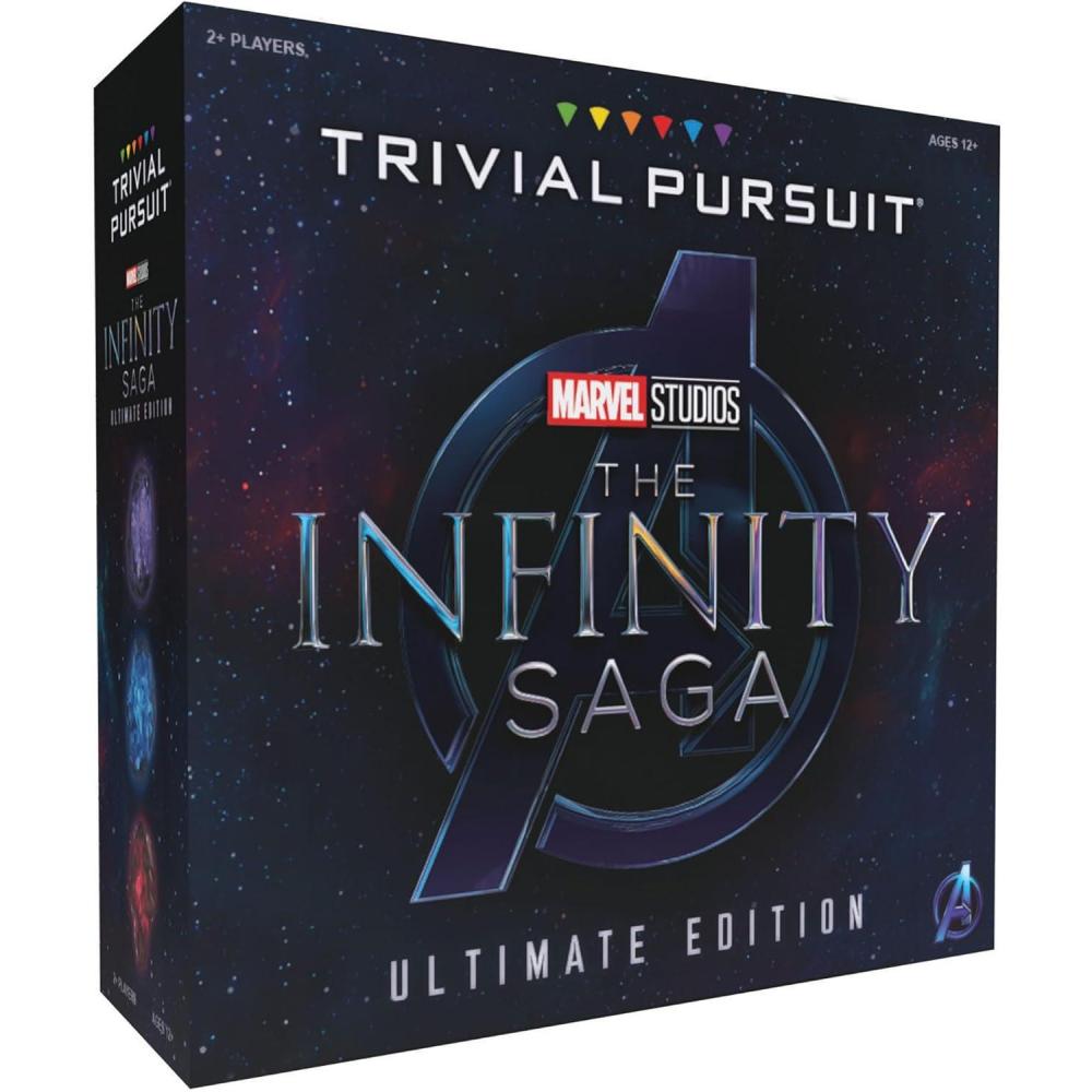 imageTrivial Pursuit Marvel Cinematic Universe Ultimate Edition Officially Licensed Collectible Trivia Board Game Featuring 6 Infinity Stone Location Movers 1800 Questions MCU Phases 13