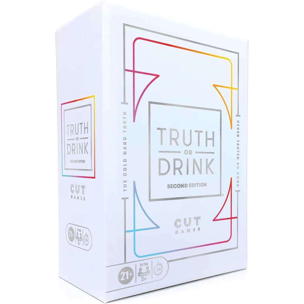 imageTruth or Drink Party Game by Cut I As Seen on TikTok YouTube and Snapchat 410 Hilarious Questions Ages 21 2 Players I Fun Games for AdultsTruth or Drink Hasbro