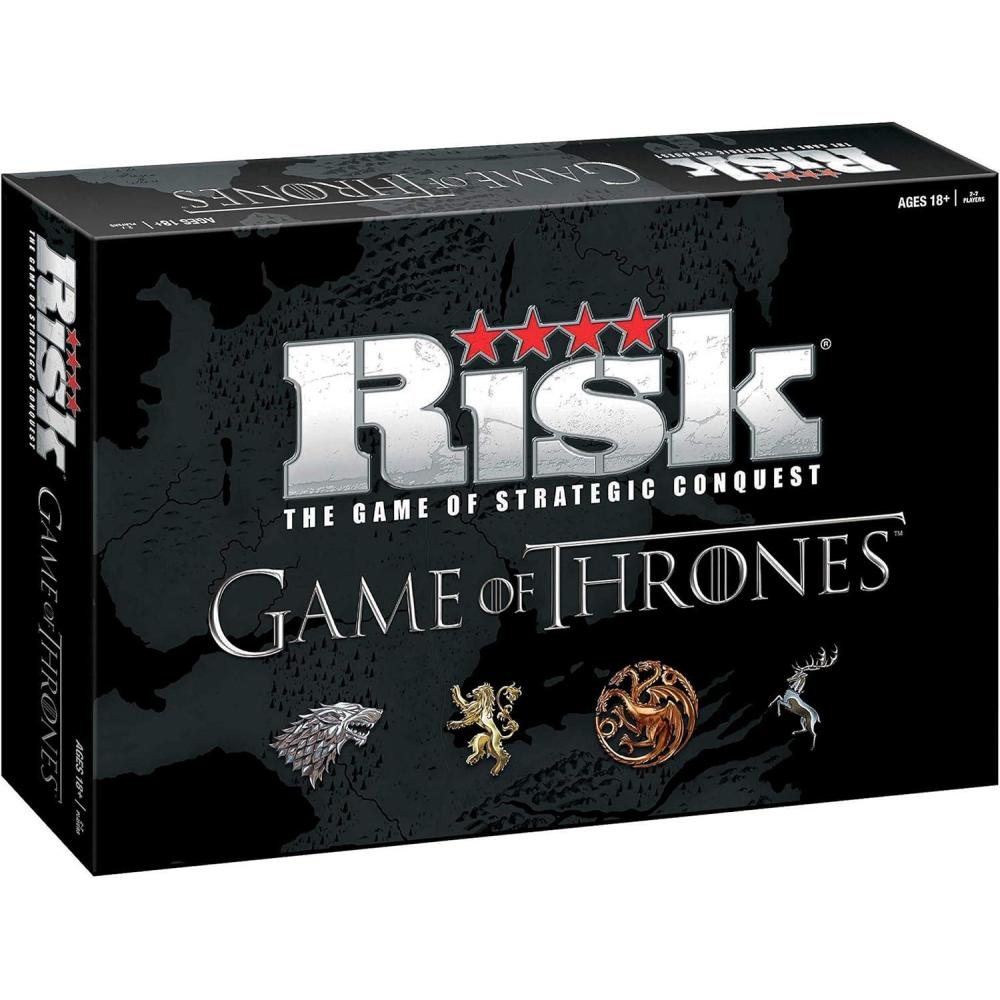 imageUSAOPOLY Risk Themed Game of Thrones Strategy Board Game for Game of Thrones Fans Official Merchandise Based on The TV Show on HBO Orignal Color