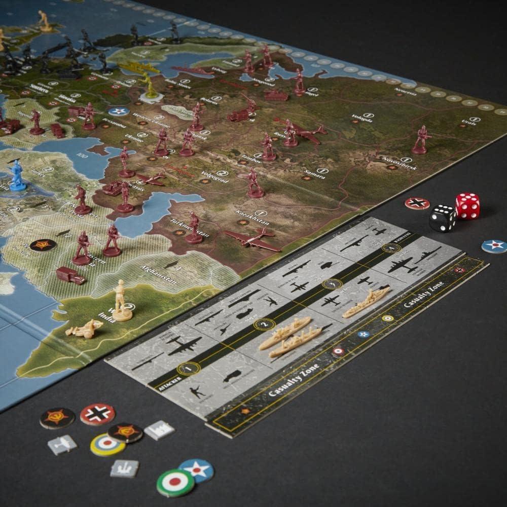 imageAvalon Hill Axis ampamp Allies Europe 1940 Second Edition WWII Strategy Board Game with Extra Large Gameboard Ages 12 and Up 26 PlayersBoard Game
