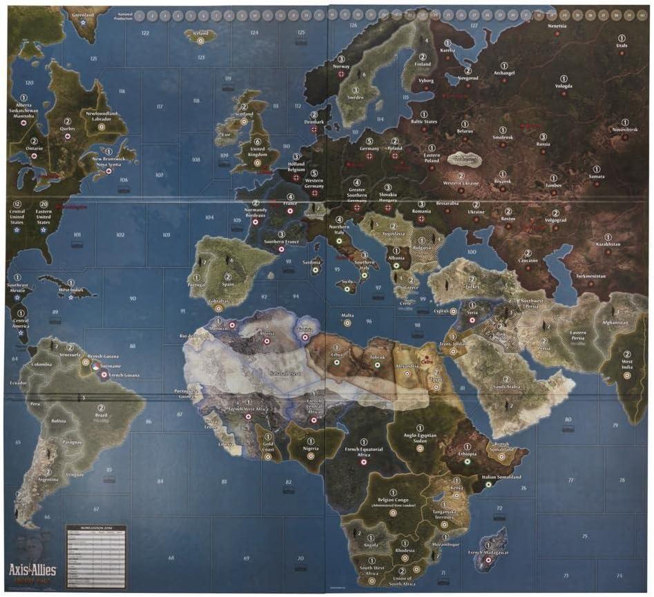 imageAvalon Hill Axis ampamp Allies Europe 1940 Second Edition WWII Strategy Board Game with Extra Large Gameboard Ages 12 and Up 26 PlayersBoard Game