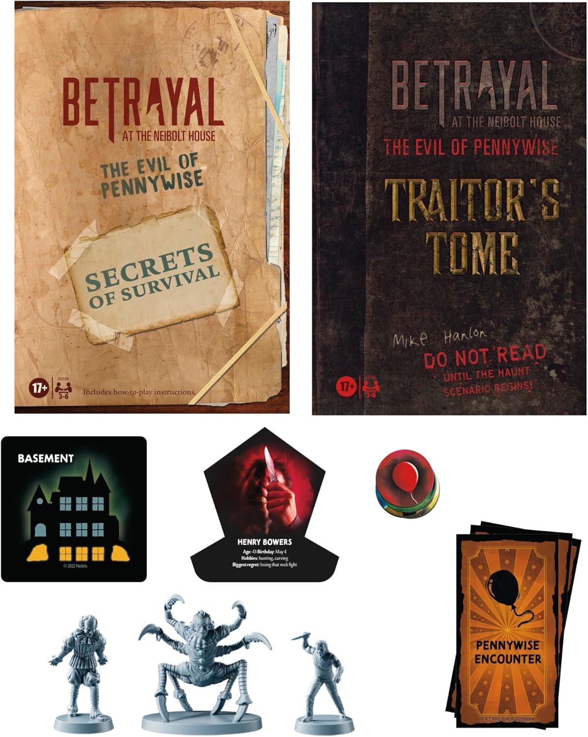 imageAvalon Hill Betrayal at The Neibolt House The Evil of Pennywise Expansion Ages 17 36 Players