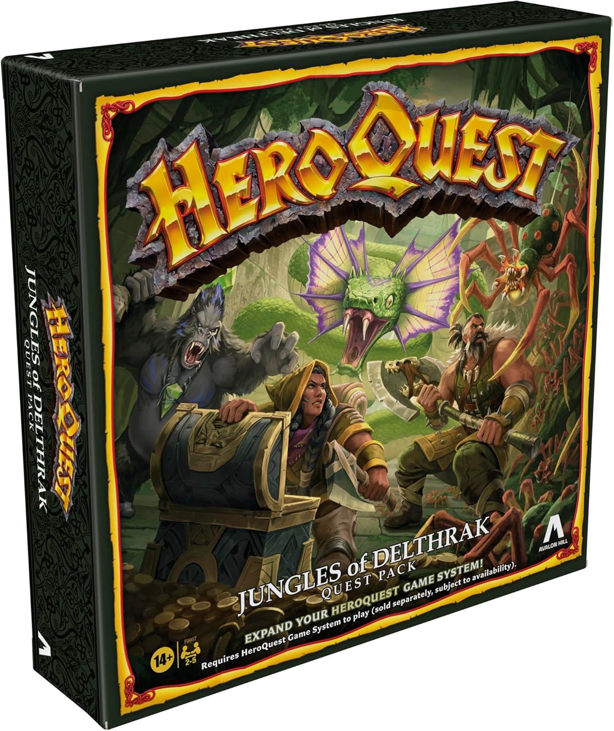 imageAvalon Hill HeroQuest Jungles of Delthrak Quest Pack Roleplaying Games Ages 14 2 to 5 Players Requires HeroQuest Game System to Play