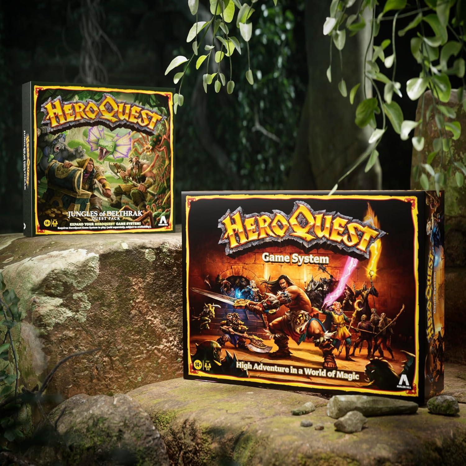 imageAvalon Hill HeroQuest Jungles of Delthrak Quest Pack Roleplaying Games Ages 14 2 to 5 Players Requires HeroQuest Game System to Play