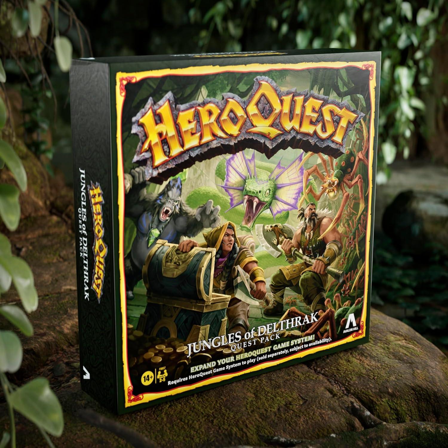 imageAvalon Hill HeroQuest Jungles of Delthrak Quest Pack Roleplaying Games Ages 14 2 to 5 Players Requires HeroQuest Game System to Play