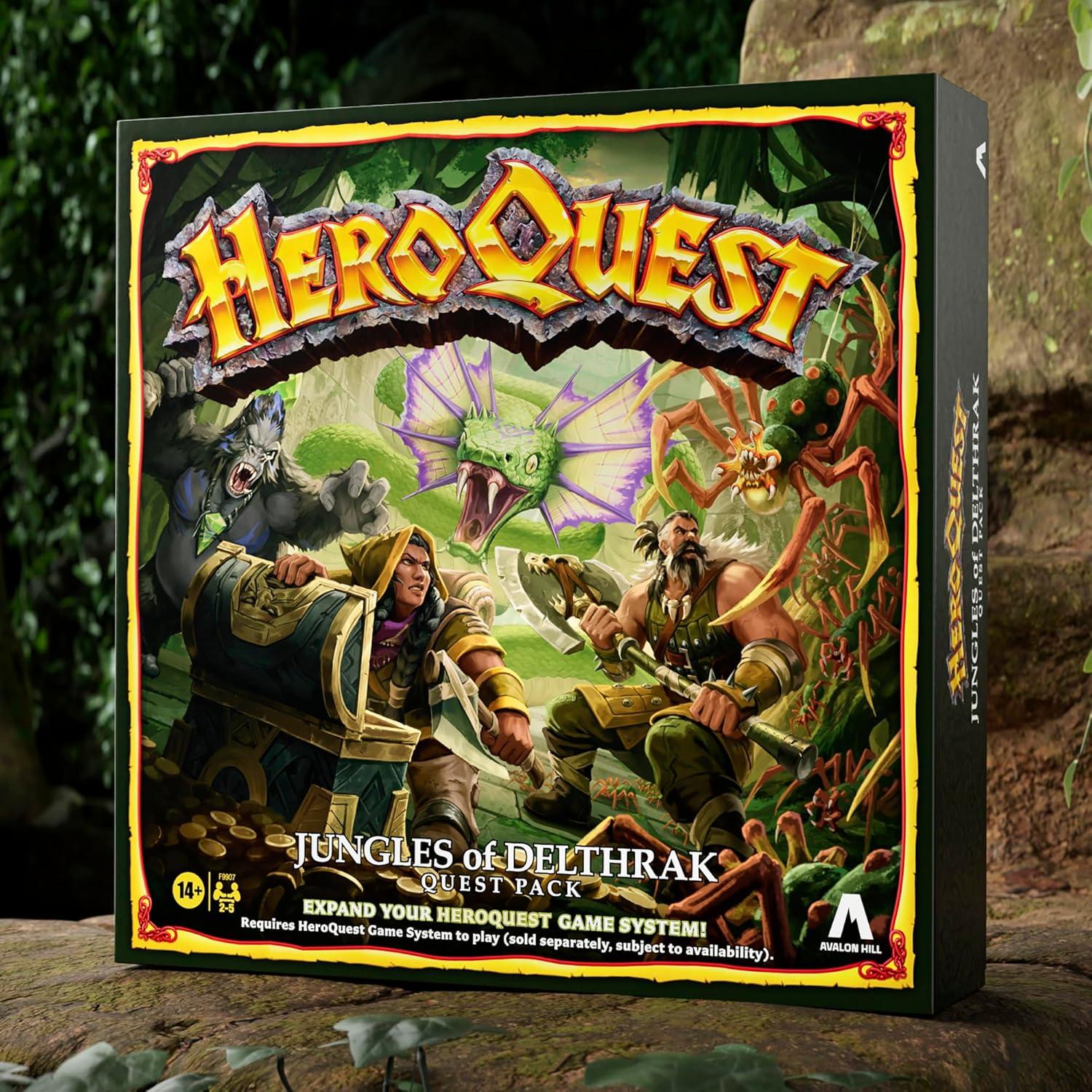imageAvalon Hill HeroQuest Jungles of Delthrak Quest Pack Roleplaying Games Ages 14 2 to 5 Players Requires HeroQuest Game System to Play