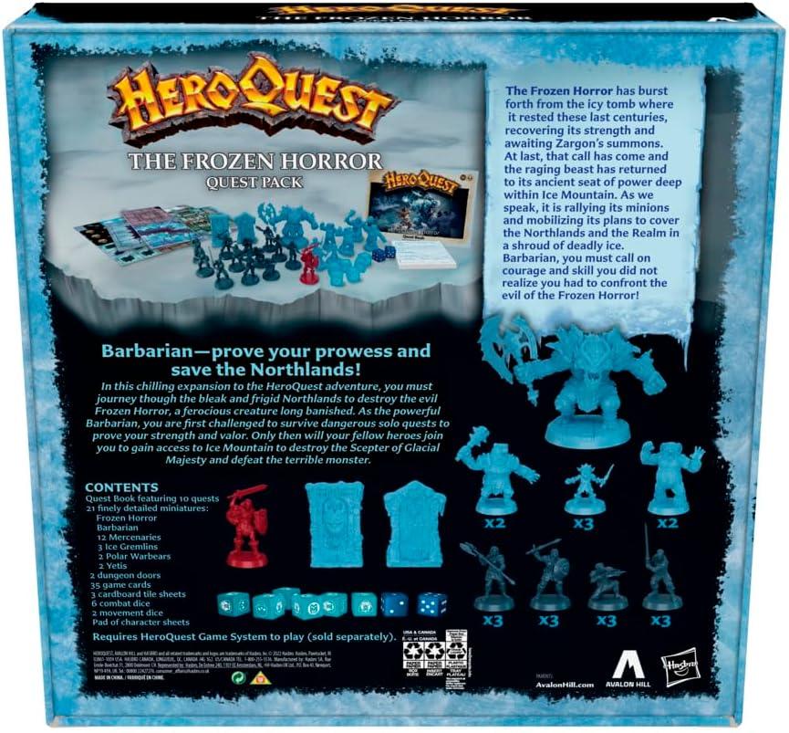 imageAvalon Hill HeroQuest The Frozen Horror Quest Pack Dungeon Crawler Game for Ages 14 Requires HeroQuest Game System to PlayMulticolored