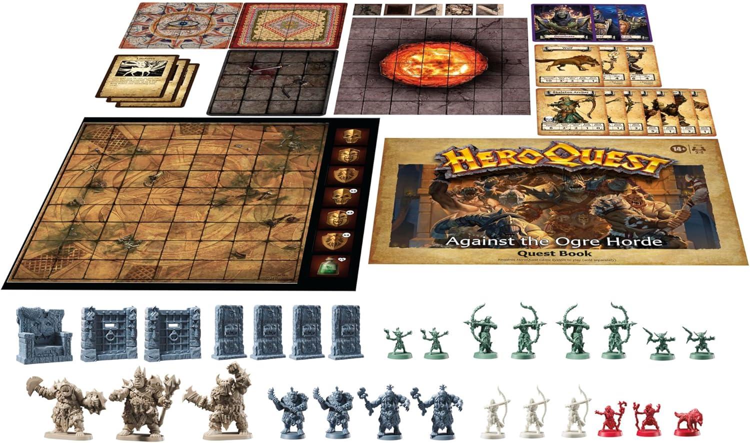 imageAvalon Hill Heroquest Against The Ogre Horde Quest Pack Roleplaying Game Ages 14 2 to 5 Players Requires HeroQuest Game System to Play Multicolor Pack 1