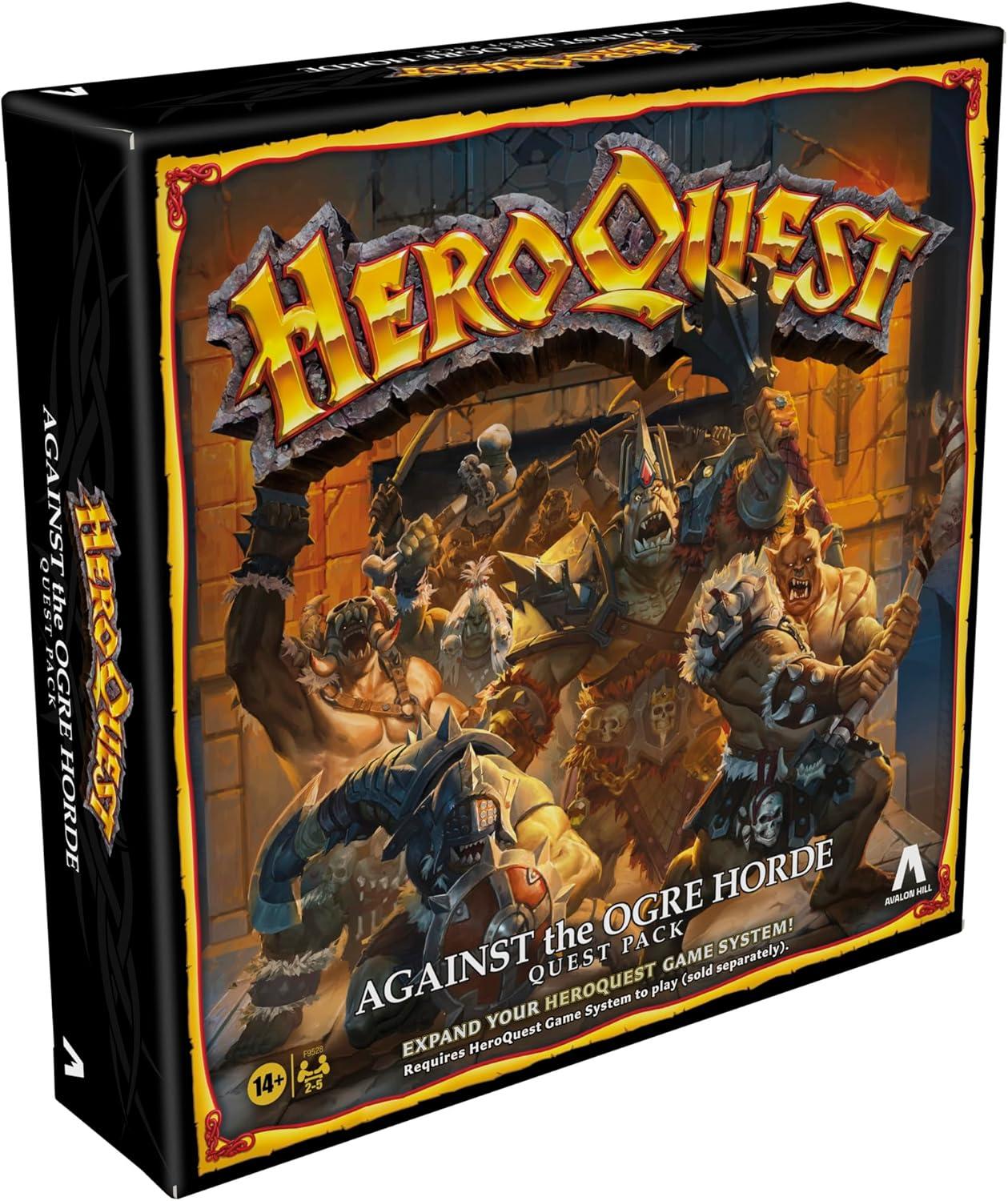 imageAvalon Hill Heroquest Against The Ogre Horde Quest Pack Roleplaying Game Ages 14 2 to 5 Players Requires HeroQuest Game System to Play Multicolor Pack 1