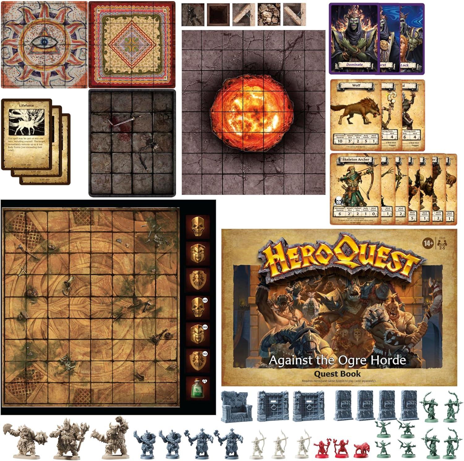 imageAvalon Hill Heroquest Against The Ogre Horde Quest Pack Roleplaying Game Ages 14 2 to 5 Players Requires HeroQuest Game System to Play Multicolor Pack 1