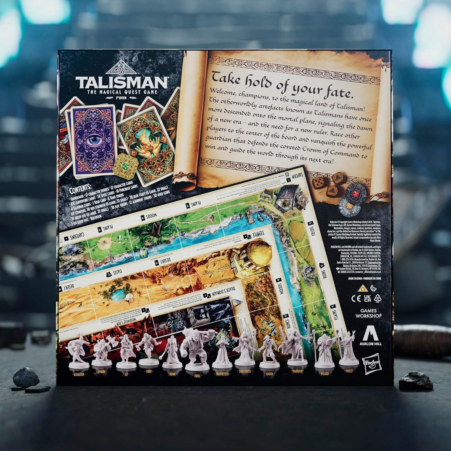 imageAvalon Hill Talisman The Magical Quest Board Game 5th Edition Fantasy Tabletop Adventure Games Ages 12 and Up 2 to 6 Players Roleplaying Strategy Games
