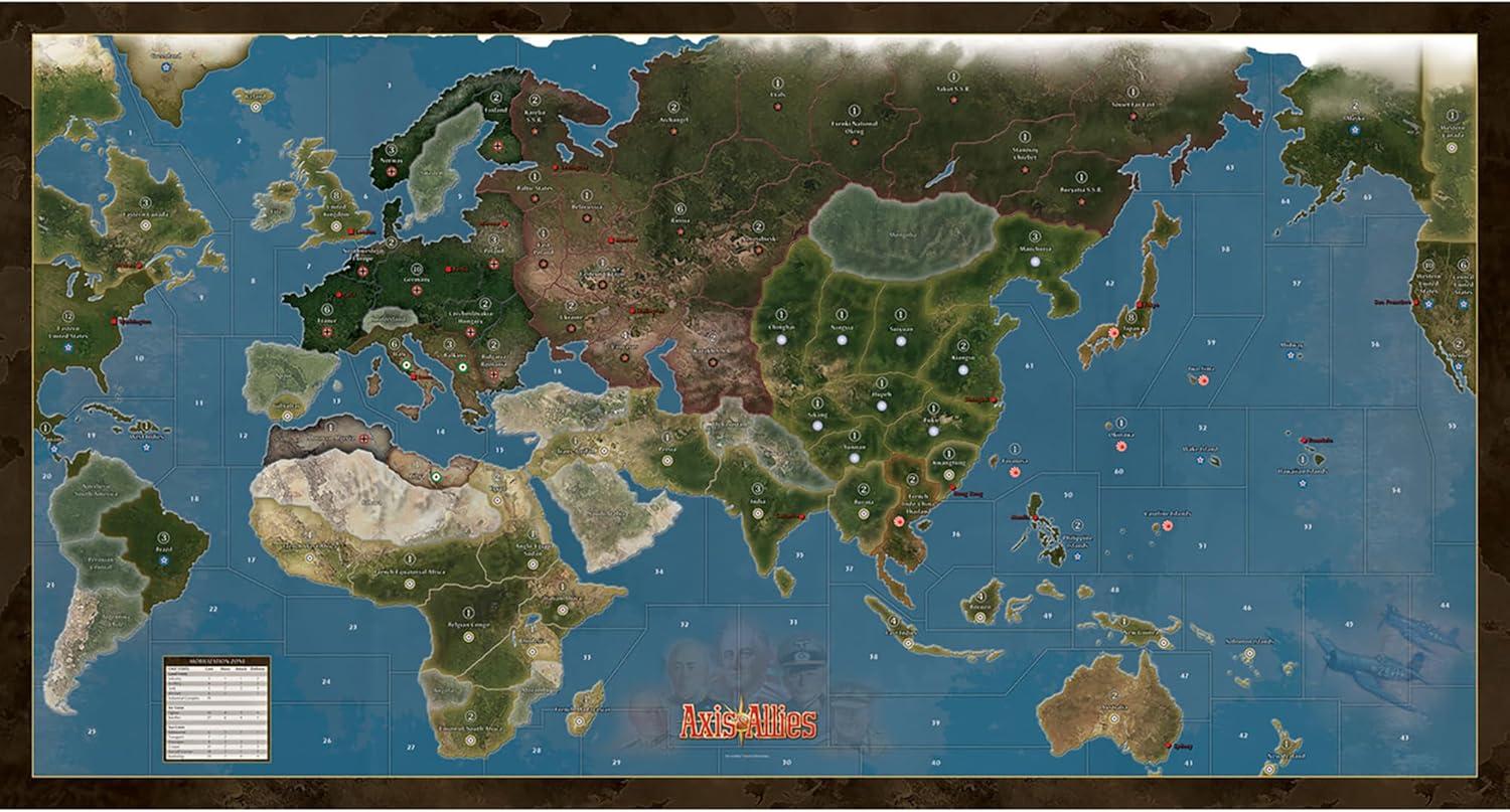 imageAxis ampamp Allies Anniversary Edition  26 Players  Ages 12  40th Anniversary Deluxe Edition Over 600 Plastic Miniatures Huge 24quot by 46quot Game Board and New Cruiser Units