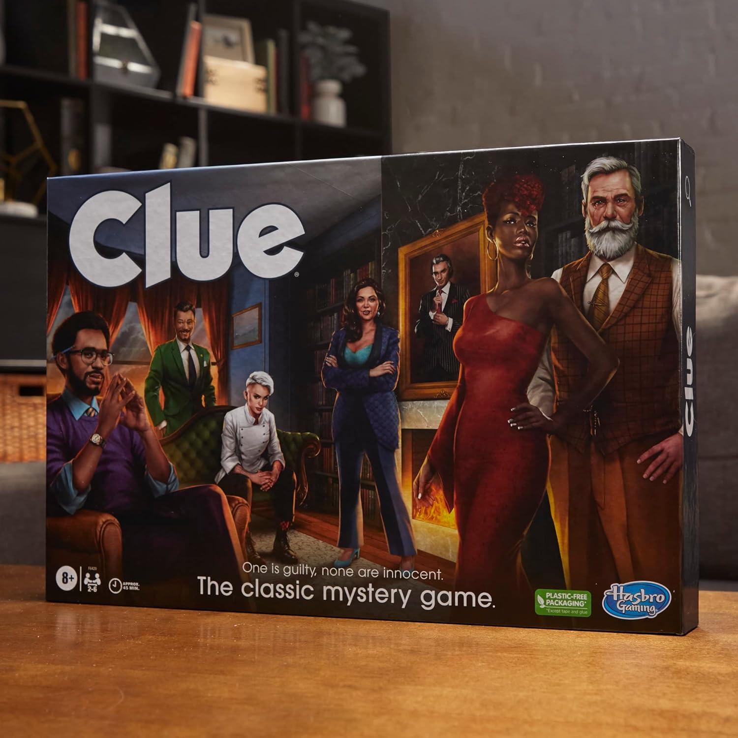 imageClue Board Game for Ages 8 and Up Reimagined Clue Game for 26 Players Mystery Detective Family Games for Kids and Adults