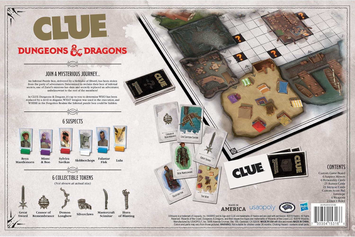 imageClue Dungeons ampamp Dragons Collectible Clue Game for DampampD Fans Officially Licensed Dungeons ampamp Dragons Board Game