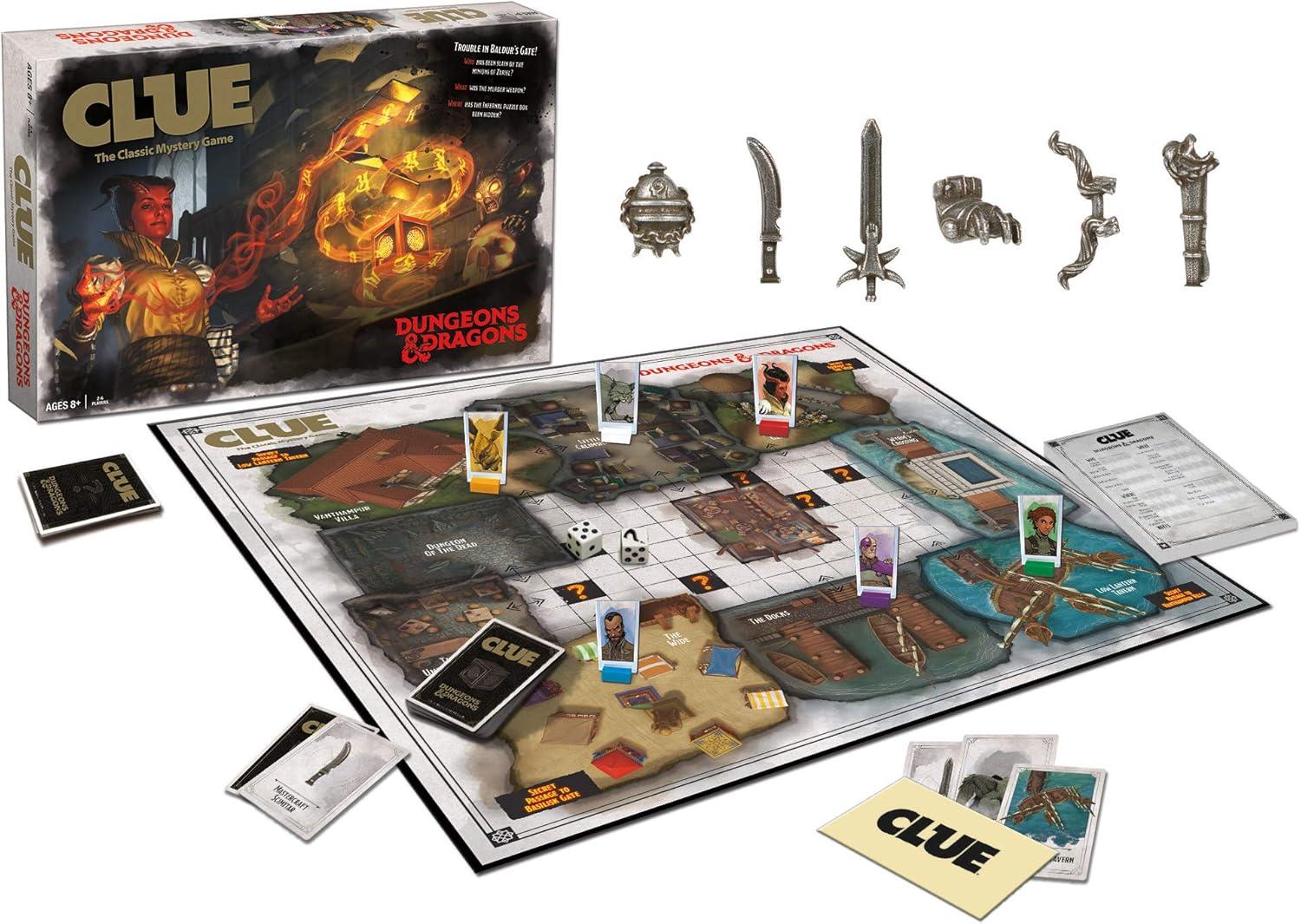 imageClue Dungeons ampamp Dragons Collectible Clue Game for DampampD Fans Officially Licensed Dungeons ampamp Dragons Board Game