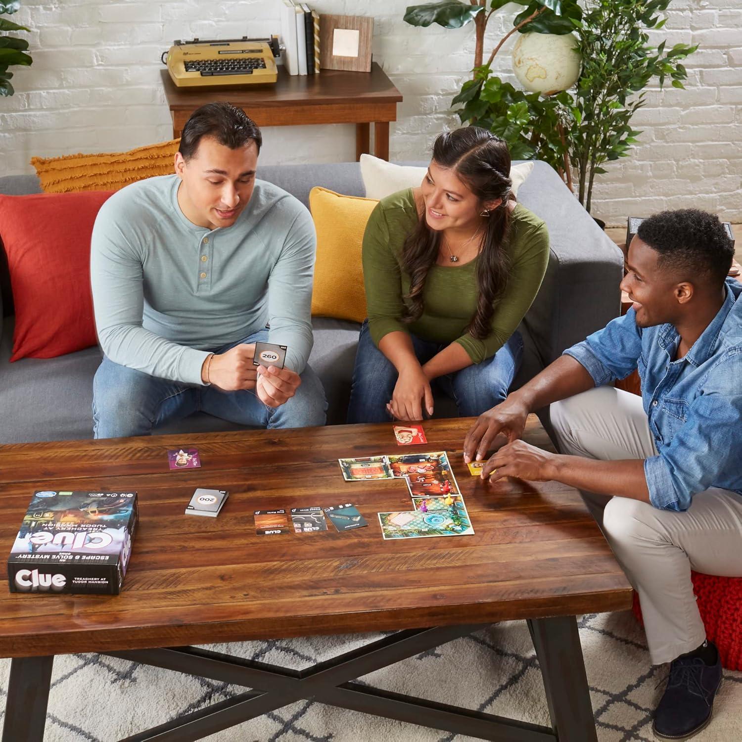 imageClue Escape The Illusionists Club Board Game Escape Room Family Game 1Time Solve Mystery Ages 10 16 Players Difficulty 4 90120 Mins Amazon ExclusiveTreachery at Tudor Mansion