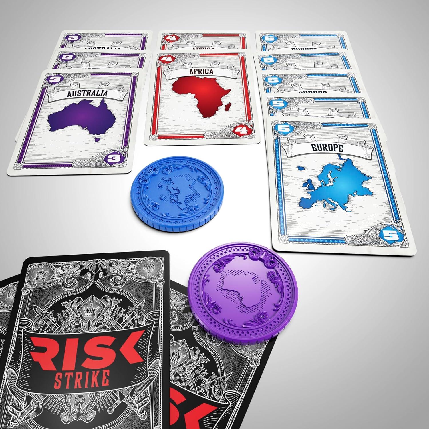 imageHasbro Gaming Risk Strike Cards and Dice Game for Adults Teens and Kids QuickPlaying Strategy Game 25 Players 20 Min Average Fun Summer Activities Vacation Travel Essentials Ages 10Medium