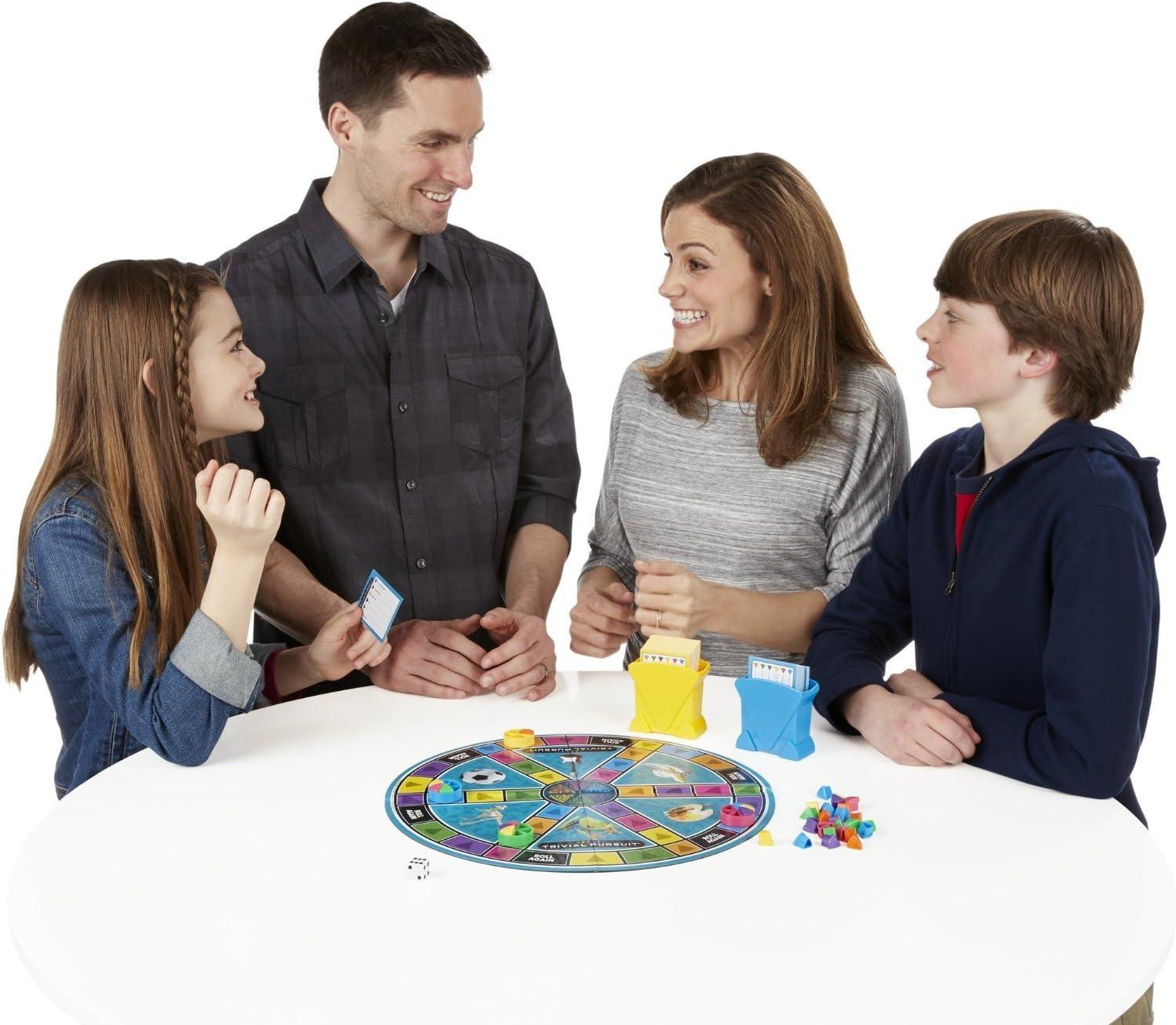 imageHasbro Gaming Trivial Pursuit Game Family Edition Board Game Family Trivia Games for Adults and Kids 2 Players Ages 8 Amazon ExclusiveTrivial Pursuit