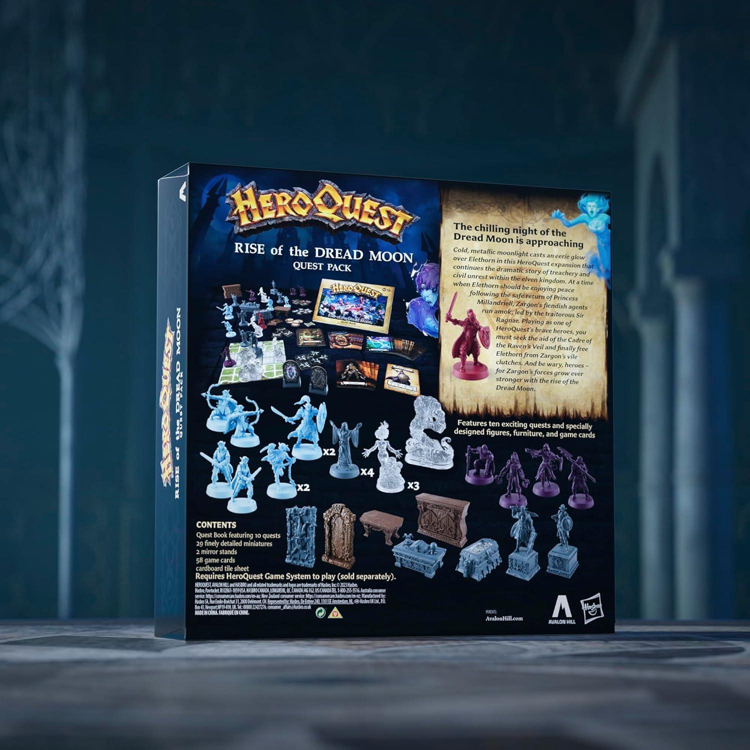 imageHeroQuest Rise of The Dread Moon Quest Pack Requires HeroQuest Game System to Play Roleplaying Games for 25 Players Ages 14