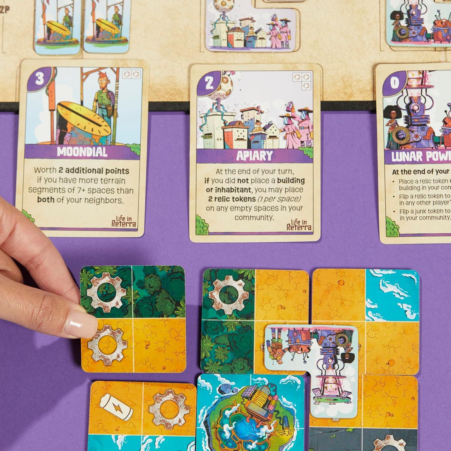 imageLife in Reterra Moonrise Expansion  Ages 10  24 Players  35 Mins  Strategy Board Games for Adults and Families  Life in Reterra Game Required