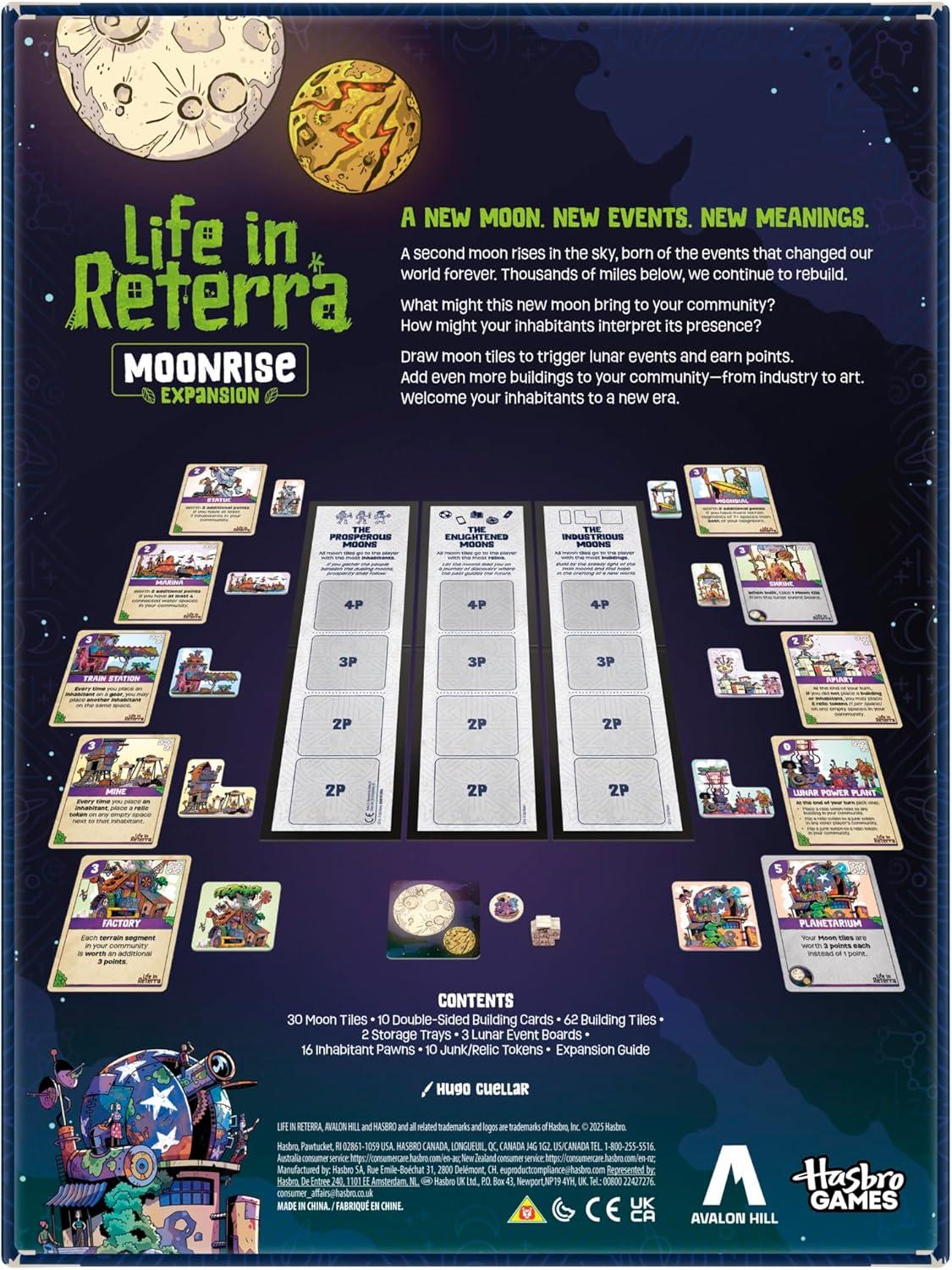 imageLife in Reterra Moonrise Expansion  Ages 10  24 Players  35 Mins  Strategy Board Games for Adults and Families  Life in Reterra Game Required