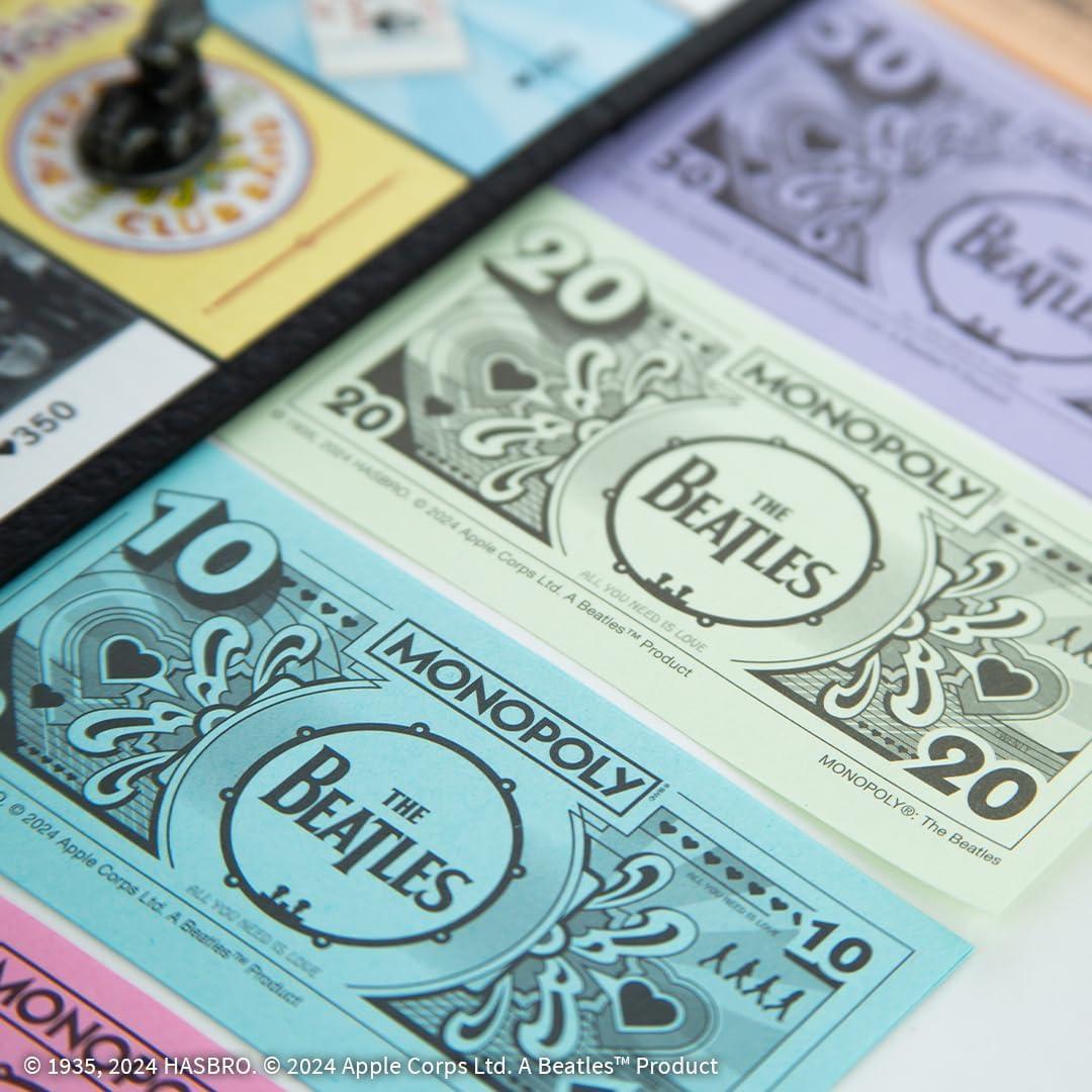 imageMonopoly The Beatles Play as Rocky Raccoon Maxwells Silver Hammer I Am The Walrus ampamp More Officially Licensed Collectible Game Based on The Beatles Rock Band for 26 Players