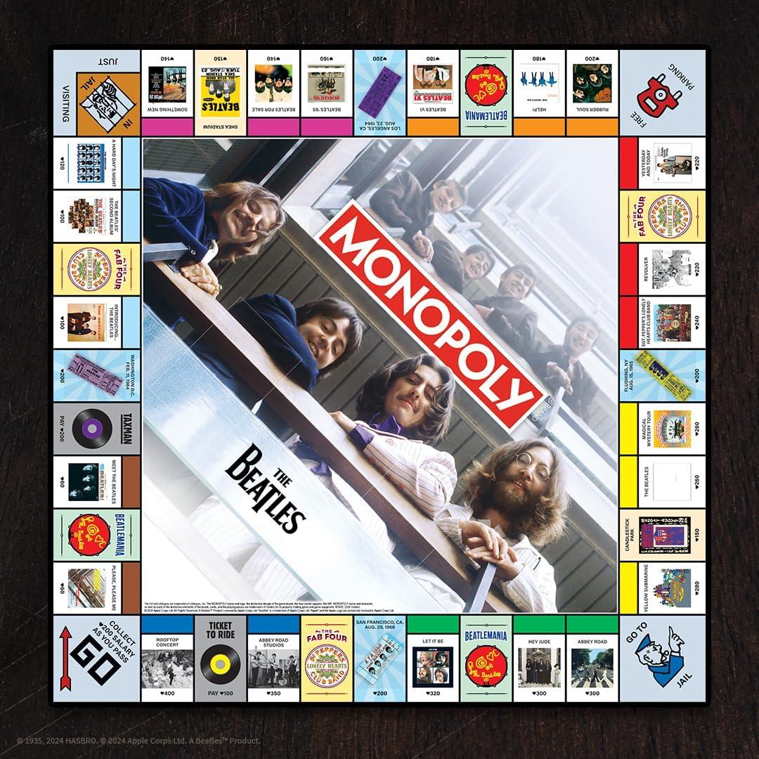 imageMonopoly The Beatles Play as Rocky Raccoon Maxwells Silver Hammer I Am The Walrus ampamp More Officially Licensed Collectible Game Based on The Beatles Rock Band for 26 Players
