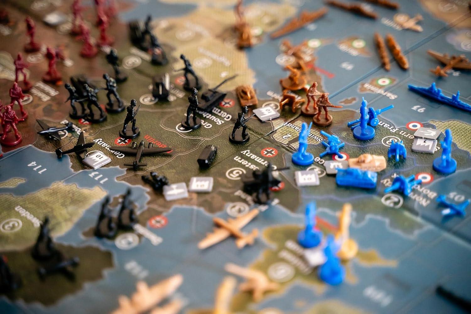 imageRenegade Game Studios Axis ampamp Allies 1940 Europe Second Edition WWII War Miniatures Strategy Board GameUpadtes Edition for 2 to 5 Players Ages 12 and up Plays in Around 6 Hours