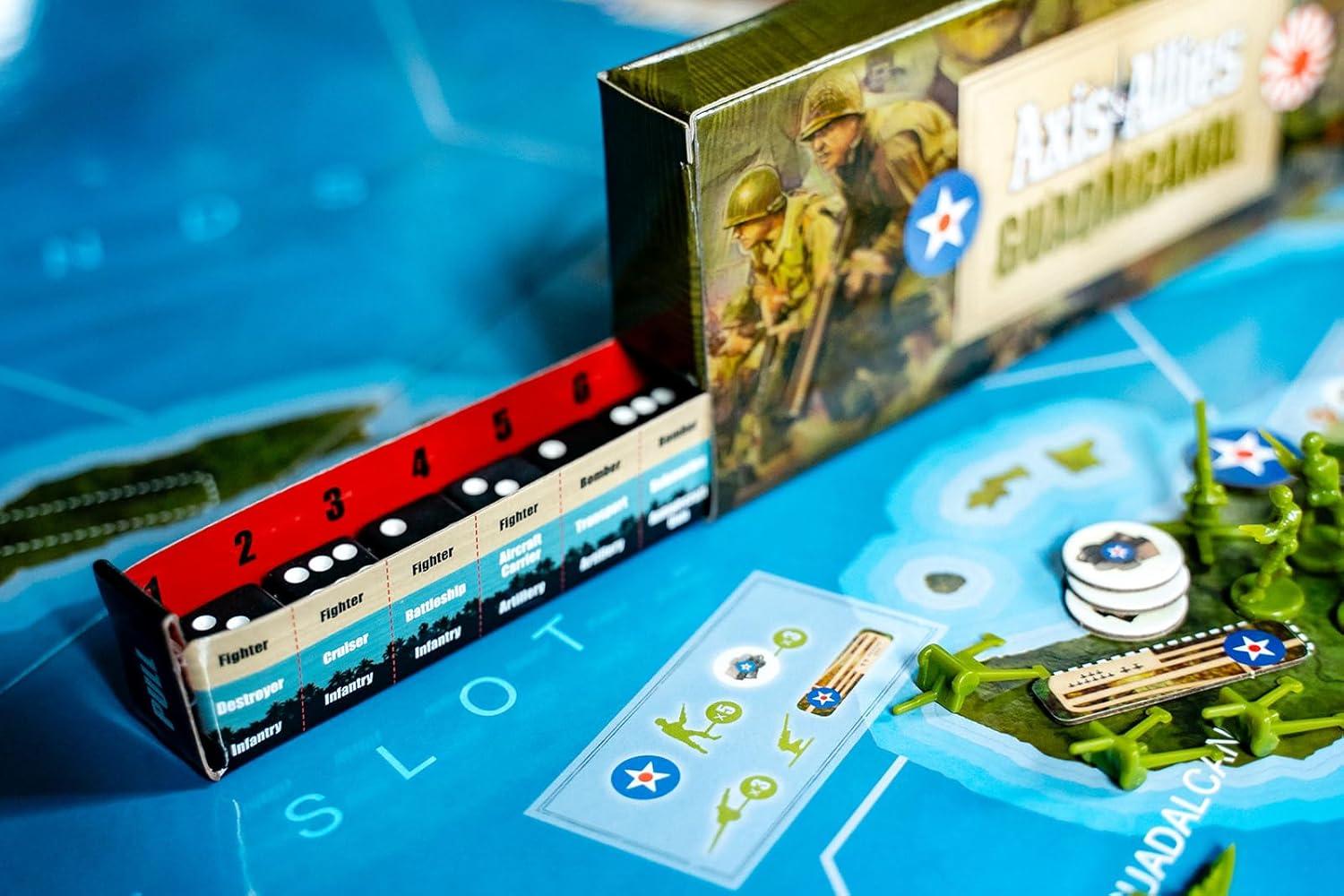 imageRenegade Game Studios Axis ampamp Allies Guadalcanal Strategy Board Game for 2 Players Ages 12 12080 Min