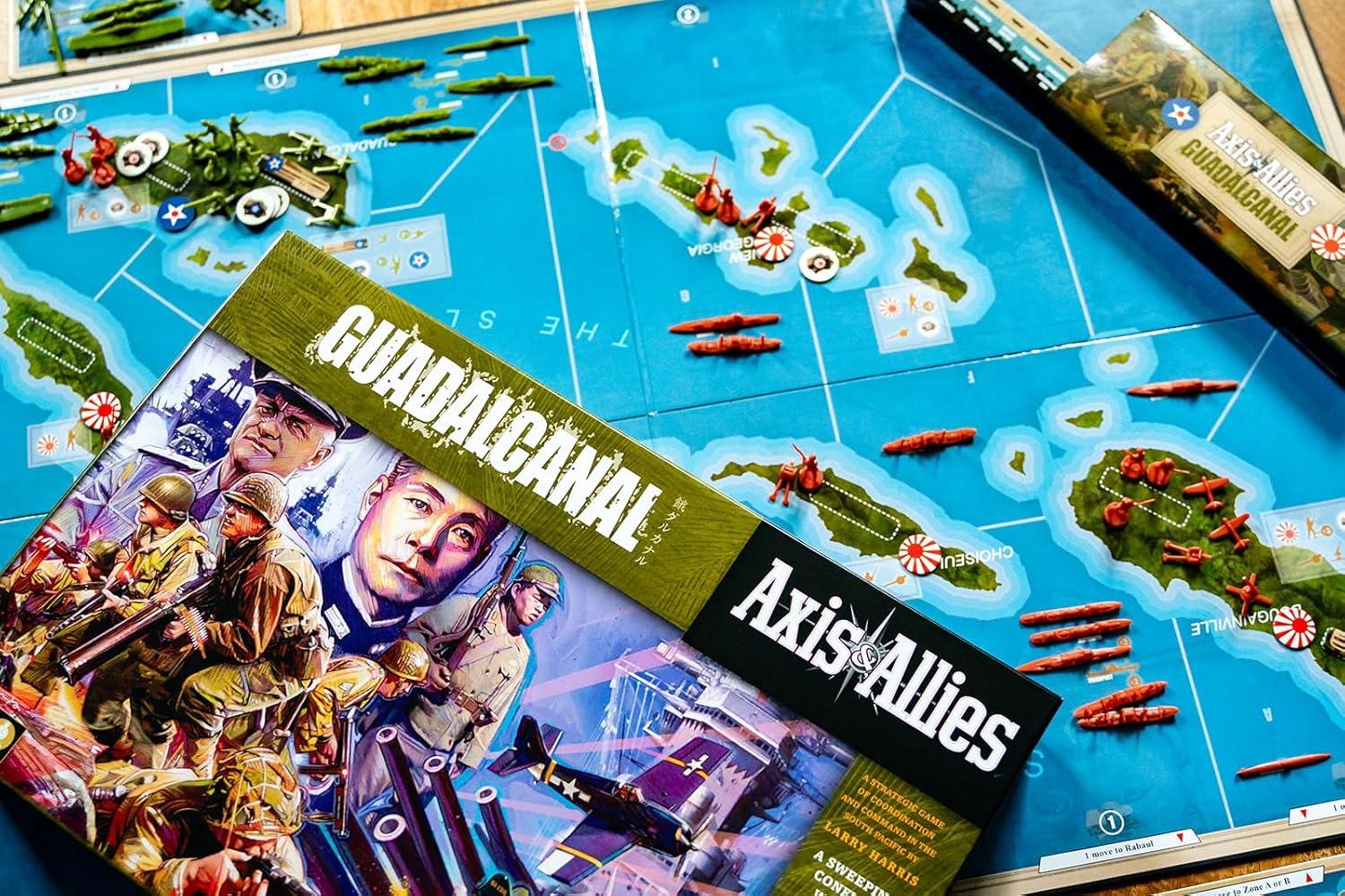 imageRenegade Game Studios Axis ampamp Allies Guadalcanal Strategy Board Game for 2 Players Ages 12 12080 Min