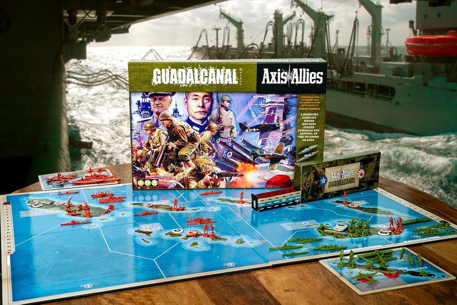 imageRenegade Game Studios Axis ampamp Allies Guadalcanal Strategy Board Game for 2 Players Ages 12 12080 Min