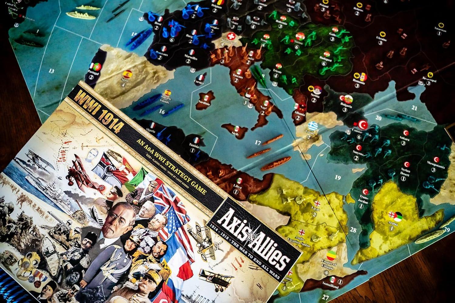 imageRenegade Game Studios Axis ampamp Allies WWI 1914 A Strategic War Board Game for 28 Players Ages 14 and up Intense Strategy Gameplay 4 to 6 Hour Play Time