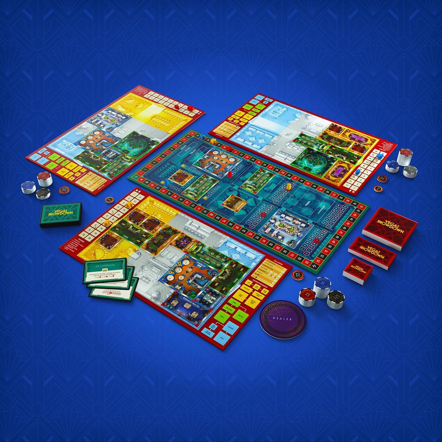 imageRenegade Game Studios Vegas Showdown  Bidding ampamp Strategy Board Game Build The Most Famous HotelCasino Family Ages 14 35 Players 75 Min