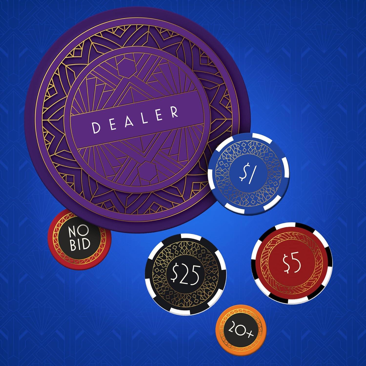 imageRenegade Game Studios Vegas Showdown  Bidding ampamp Strategy Board Game Build The Most Famous HotelCasino Family Ages 14 35 Players 75 Min